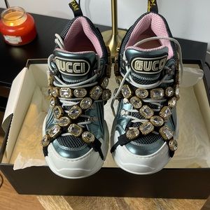 Gucci
Flashtrek Sneakers Fabric and Leather with Crystals